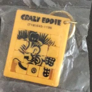 Crazy Eddie Puzzle Keychain